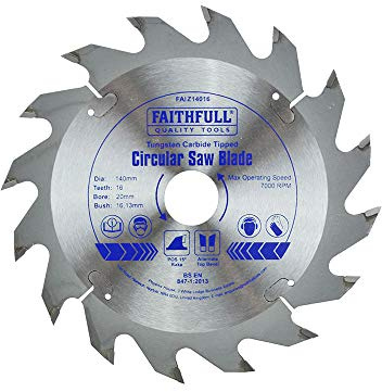 Faithfull FAIZ12814 TCT Circular Saw Blade 128 mm x 20 mm Bore x 14 Teeth