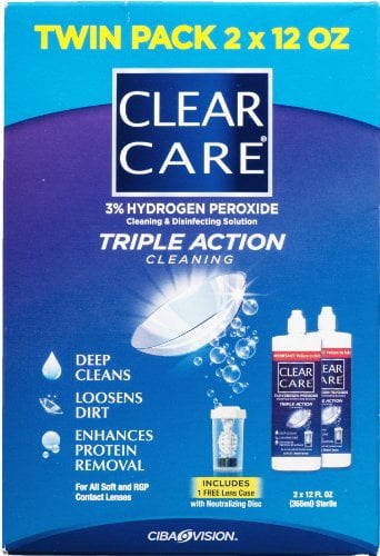 Clear Care No Rub Cleaning & Disinfecting Solution Value Pack 24 Fl Oz (710 Ml)
