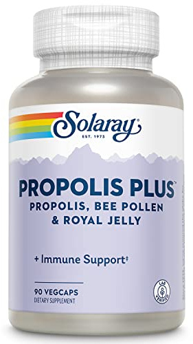 SOLARAY Propolis Plus – Immune Support Supplement, 90 VegCaps
