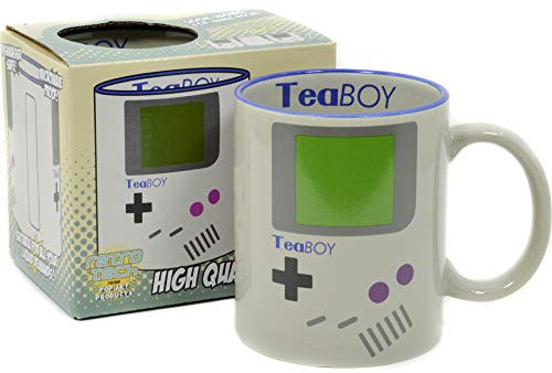 Pop Art Products Tea Boy Mug - Game Boy Parody Coffee Tea Cup 80s Retro Cool Funky Gift