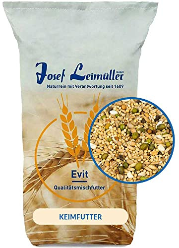 Leimüller Keimfutter Wellensittiche 25 kg – schnellkeimende Keimsaat, mehrfach gereinigt, staubfrei, Wellensittich Futter & Sittich Futter
