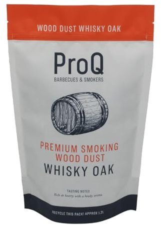 ProQ Premium Smoking Wood Dust (3 x 1.2L Pack) - Food Smoker Dust - Cold Smoking Dust - Whisky Oak