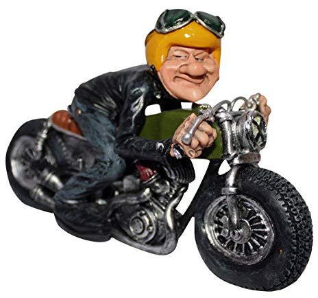 Vogler Funny Life - Motorradfahrer mit gelben Helm