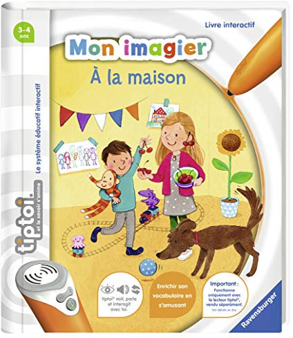 Ravensburger - Livre interactif tiptoi - Mon imagier à la maison - Jeux électroniques éducatifs sans écran en français - Enfants à partir de 3 ans - 00695