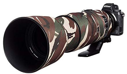 EasyCover - Lens Oak - Protezione per obiettivo - Protezione per l'obiettivo della fotocamera – compatibile per Nikon 200-500mm f/5.6 VR - Camuffamento Verde