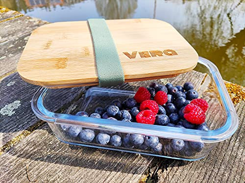 sprengers – Personalisierbare Brotdose aus Glas – nachhaltige & auslaufsichere Brotbox als perfekte Geschenkidee – Lunchbox mit individueller Gravur mit Namen und Motiv