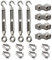 Zasvec Kit de Crochets de Câble Métallique 16 Pièces Tendeur Cable Cable Acier Gainé Garde Corps Inox Serre Cable Tendeur Cable Inox Cable Acier Tendeur Cable Acier Serre Cable Acier Argent