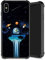 Yuning419 Compatible with iPhone XR - Space Planets Pattern Plexiglass Case for Boys Men, Shockproof Anti-Scratch Protection for 6.1 Inch