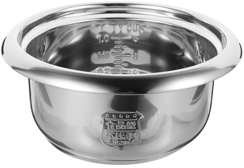 jojofuny 2 L Innenkochtopf Aus Edelstahl Reiskochtopf Innentank Behälter Ersatz Für Traditionelle Reiskochschüssel Elektroherd-Zubehör