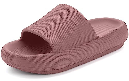 Donpapa Zapatillas Mujer Chanclas Hombre Sandalias Baño Piscina Playa Zapatos Verano Nube Pala plataforma Pantuflas Comodas YZ Sonrojarse 39-40