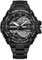 rorios Herren Elektronische Dual Display Uhr 5ATM wasserdichte Armbanduhr Digital Analog Quarz Uhren Multifunktional Militär Herrenuhren Edelstahl Armband Schwarz weiß B