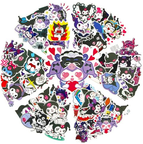 100 Stück Anime Sticker set, Aufkleber Kinder, Cartoon Wasserfest Vinyl Stickers, für Scrapbook Fotoalbum Laptop Skateboard Koffer, Geeignet für Erwachsene Kinder