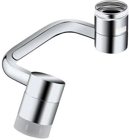 1080° drehbarer Wasserhahn-Verlängerungsbelüfter, universeller Wasserhahn-Spritzfilter aus massivem Messing, Multifunktions-Wasserhahnaufsatz für Badezimmer und Küchenspüle