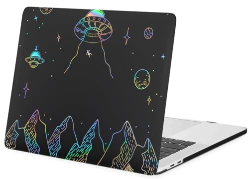 FFBOFFC Shell Compatible with MacBook Pro 14 inch Case 2023 2022 2021 Release A2992 A2918 A2779 A2442 with Retina Display & Touch ID, Plastic Laptop Hardshell Case Cover, Flying Saucer