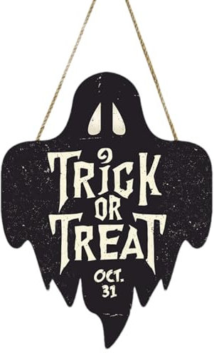 Placa para puerta de fantasma, colgante de puerta de fantasmas de Halloween, decoración para puerta de casa, decoración de puerta para Halloween, decoración de puerta de Halloween, colgante de puerta