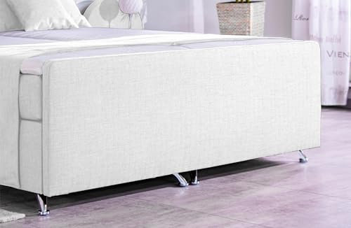 Boxspringbett Nado 100x200, DS-Viola, 7-Zohnen Taschenfederkernmatratze, Ergoflex - Inklusive Aufbau - Deutscher Hersteller