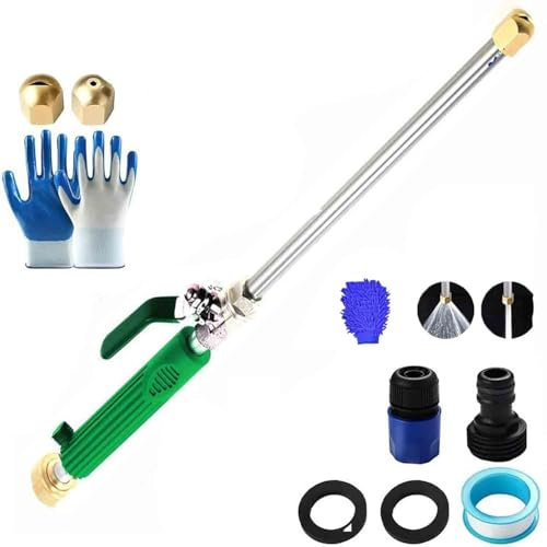 Jetsono.com Pressure Washer, Jetson 2-in-1 High Pressure Power Washer, with 2 Jet Different Nozzle and Hose Quick Connectors, Easily Washer (A-Green)