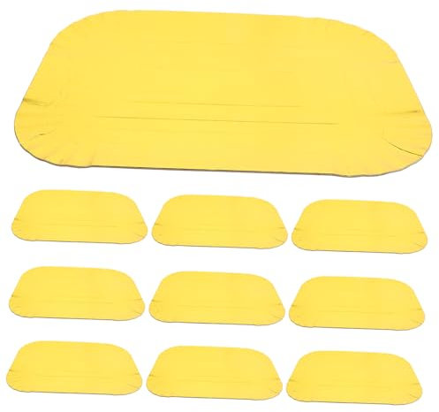 EXQUIMEUBLE 10 Pezzi Piatti in Alluminio Vassoio Semplice Per Alimenti Stoviglie Per Banchetti e Feste