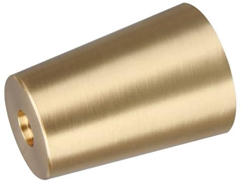 HUPQCVX Couvre-Pied cylindrique en Laiton 40 mm, 35 mm, Protection de Bureau en métal, Silencieux et antidérapant, for Table Basse, Meuble TV(40 * 32 * 50 * 1.5mm)