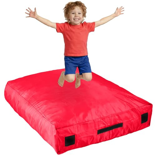 SaferBounce Sensory Crash Pad for Kids | Big 152 x 152 cm Or 122 x 91 cm | Autism Crash Mat for Children | Soft Landing for Jumping & Play | Crashpad | Giant Kids Foam Mat | Climbing & Gymnastics