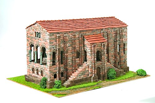 Domus Kits Domus Kits40090 4028 Teile Romanica 13 Sta. Maria de Naranco Kirchenmodell, Maßstab 1:65, Mehrfarbig