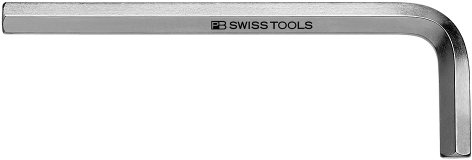 PB Swiss Tools Winkelschraubendreher Für Innensechskant-Schrauben, Verchromt, Farbe: Silber Größe: 4