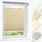 Victoria M. Easyfix Plissee Faltrollo ohne Bohren Plisseeanlage Klemmfix mit Klemmträger für Fenster und Türen, Größe: 50 x 100 cm, Farbe: Beige