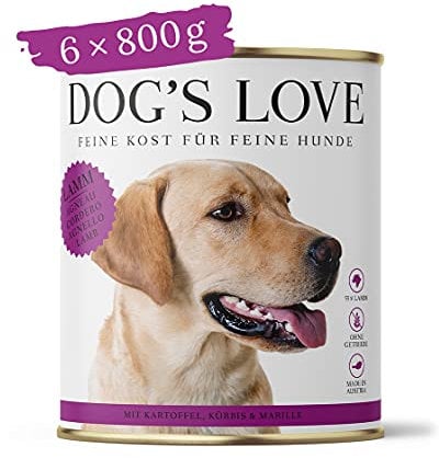 DOG'S LOVE Classic Lamm, 6er-Pack (6 x 800g)
