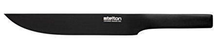 Stelton x-120-8 Pure Black Tranchiermesser, Verchromter Edelstahl mit mattschwarzer Beschichtung, schwarz, 41 x 4 x 10 cm