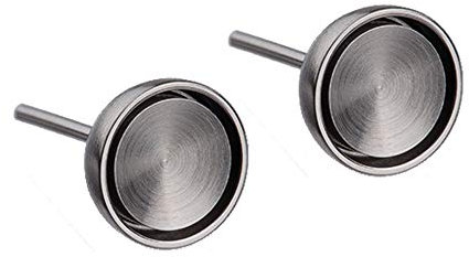 Ernstes Design Ohrringe E275 Edelstahl Stecker mattiert Ohrstecker