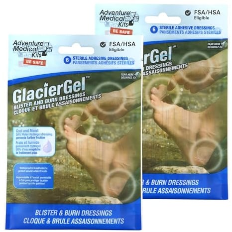 Adventure Medical Kits GlacierGel Blister and Burn Dressing, 2 Pack