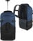 normani Backpacker Reisetaschen-Rucksack mit Trolleyfunktion - Trolley mit Frontloader Funktion und vielen Taschen 60 Liter Farbe Schwarz/Navy