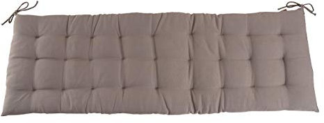 CB Home & Style Bankauflage Bankkissen 4 cm dick Sitzpolster Bank Gartenbank Auflage (140 x 40 cm, Hellgrau)