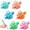 SANNIX 6 Pack Pencil Grips for Kids Handwriting, Pencil Holder, Ergonomic Training Pencil Grips, Writing Tool for Toddlers, Preschoolers, Children