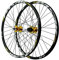 LvTu Mountainbike MTB Laufradsatz Vorderrad & Hinterrad Rad 26/27,5/29 Zoll Legierung Scheibenbremse Abgedichtetes Lager Fahrrad-Rad 7-12s Kassette 32H Felge(Gold_29 inch)