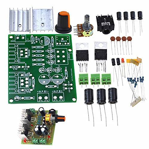 TDA2030A Amplifier Board DIY Kit DC12V 2.0 Dual-Channel Audio Module Kits 15W+15W
