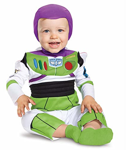 Disney Officiel Costume Buzz L'éclair Enfant, Déguisement Carnaval Halloween Noël Fête, 6-12 Mois