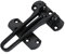 Zinc Alloy Black Security Door Guard, Gate Latches Swing Bar Door Lock Door Chain Burglar-Proof Padlock Door Clasp with Screws for Home, Apartment, Hotel, Dormitory, Brushed Finish