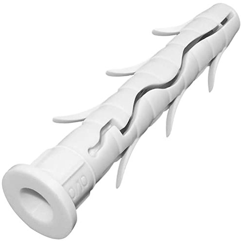 AERZETIX - C57413 - Set di 20 Tasselli universali con alette per colpire Ø12x80mm con flangia - in plastica/nylon - per fissaggio muratura calcestruzzo mattone pietra blocco cemento