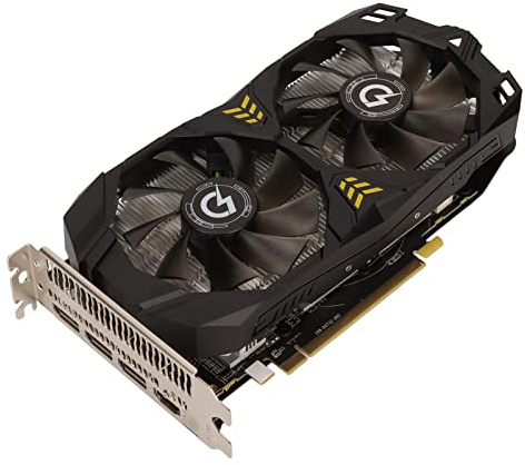 RX580 Grafikkarte, 8G GDDR5 256bit Grafikkarte 1244MHz 14000MHz Frequenz für RX580 8G, mit HDMI DP Schnittstelle Dual Fan Grafikkarte für PC Computer