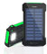 EFFICEL Solar Power Bank 10000mAh, Portable Solar Charger 2A, USB C Fast Charging External Battery Pack with LED Flashlight for Camping Outdoor Activities