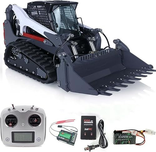 LESU 1/14 Aoue-LT5 Metall Hydraulik Raupen Skid-Steer RC Lader RTR Modell Lichter RC Schwermaschine