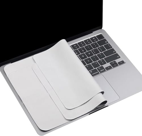 2 Pack Microfiber Liner Cleaning Cloth with Screen Keyboard Imprint Protection for MacBook Pro/AIR 13 14 2018-2025, Keyboard Protector Compatible MacBook Air 13 M4 M3 M2 M1/MacBook Pro 14 (M4- M1)