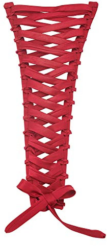 BENECREAT Satin-Korsett-Rücken-Kit, Hochzeitskleid, Ersatz-Reißverschluss, Verstellbare Passform, Korsett-Kit, Schleifen, Dunkelrot, Schnür-Rücken-Kit Für Formelle Abschlussballkleider