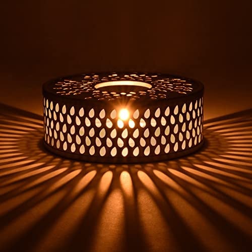 Creano White Tea Pot Warmer - Made of Stainless Steel with Tea Light Holder - Stable Does Not Rattle - Suitable for All Teapots