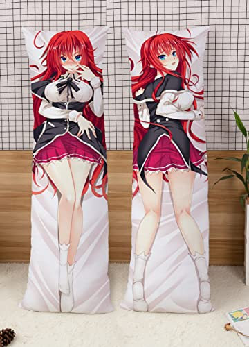 High School DxD Rias Gremory Cushion Pillow Case Two Way Tricot 150x50cm(59in x 19.6in) Rias Gremory Pillowcase