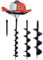innytund 71CC 2.3KW Benzin Pfahlbohrer, Benzin Erdlochbohrer mit 3 Bohrern Ø 100/150/200mm Gartenbohrer Erdbohrgerät Pfahlbohrer Set, Benzin Erdbohrer für Garten Zaun und Bepflanzung