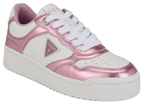 GUESS Damen Miram Sneaker, White Pink 143, 40 EU