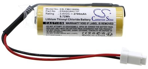 TCTK Akku 2700mAh Kompatibel mit [Yaskawa] YRC1000 GP7 Body, YRC1000 GP8 Body Ersetzt 180718-1, HW1483880-A