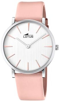 LOTUS Orologio Donna 18776/3 Special Prices Cassa in Acciaio Inox 316L Argento Cinturino in Pelle Rosa